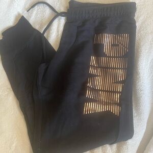 Victoria's Secret Black Pants with Gold Accents